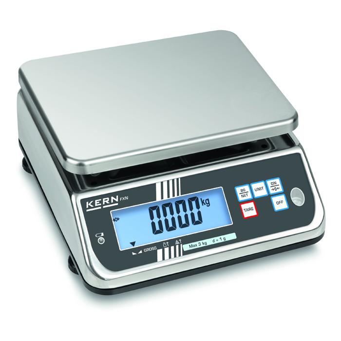 Weegschaal - Weegbereik 3 tot 30 kg - Afleesbaarheid [d] 0,5 tot 5 g - Beschermingsklasse IP 68