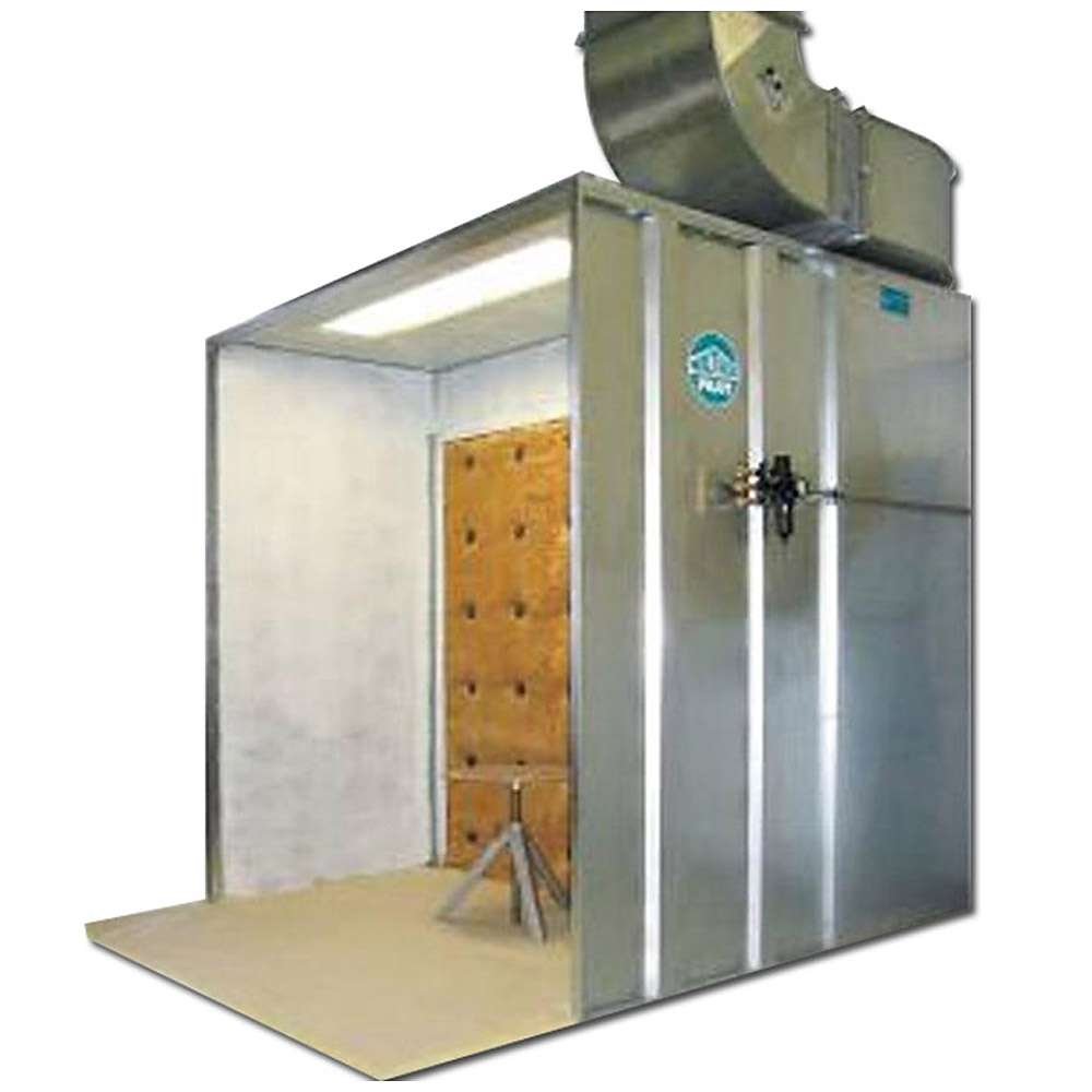 Cabina de aspiración de neblina de pintura - aspiración en seco - frontal de cabina fijo