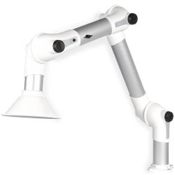 Brazo de extracci&oacute;n de laboratorio MEB - Longitud 1000 a 1900 mm - &Oslash; 75 a 100 mm - Montaje en mesa - Versi&oacute;n est&aacute;ndar, PP y ATEX