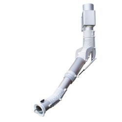 Telescopische afzuigarm MiniTEX MXT - 1100 tot 1500 mm - Ø 75 tot 100 mm - plafondmontage