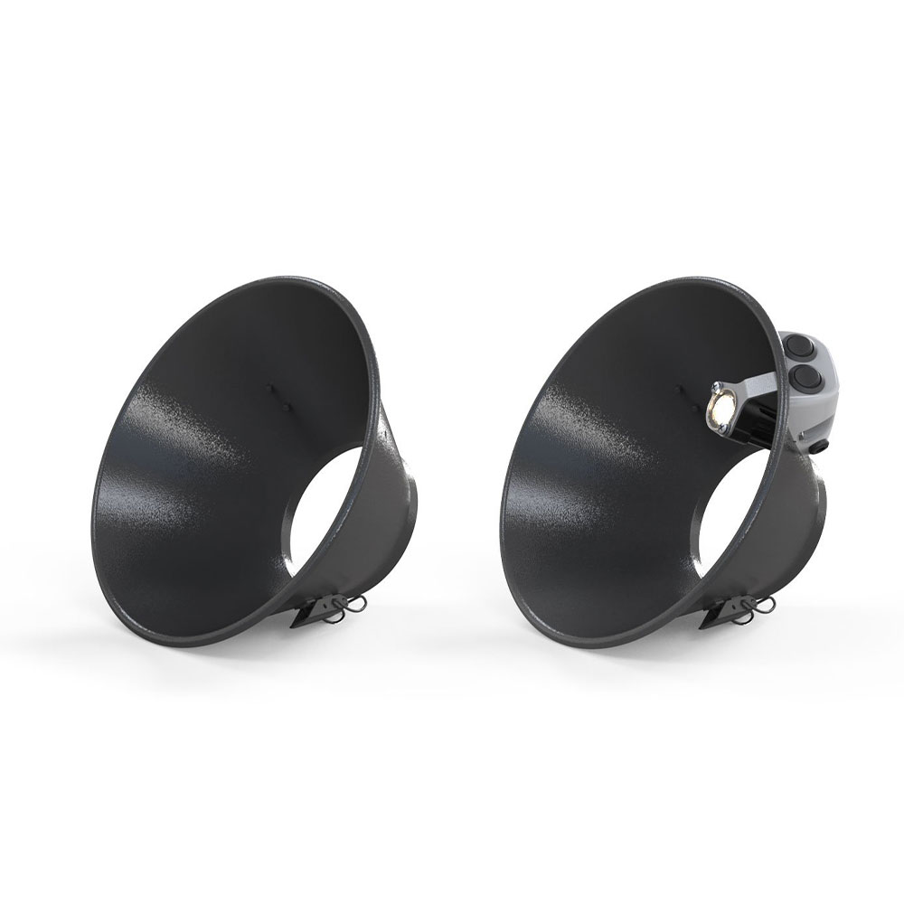 Conische kap PK - arm-Ø 125 tot 200 mm - kap-Ø 250 tot 350 mm - ook met LED en/of ventilatorregeling - antraciet