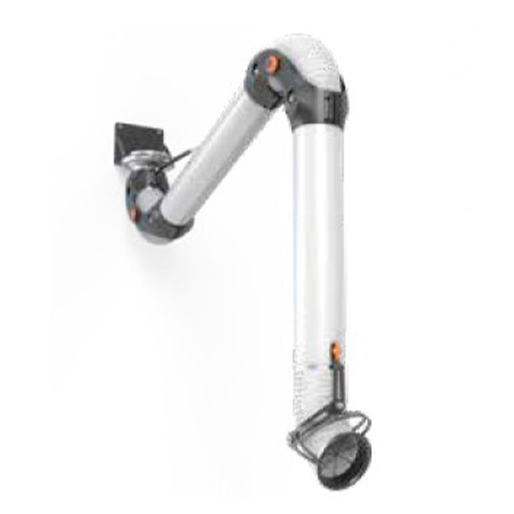 Afzuigarm PRX - lengte 2000 tot 4000 mm - Ø 125 tot 200 mm - standaard en wit - incl. wandbevestiging