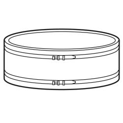 Rubberen manchet FBD 400 - elastische verbinding met de leiding voor ventilator FB 400 - incl. 2 bandklemmen