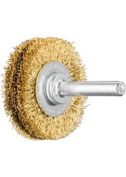 PFERD rundbørste RBU med skaft - messingtråd - bundet - ytre ø 40 til 80 mm - trimmingsmateriale ø 0,20 og 0,30 mm - pakke med 10 - pris per pakke