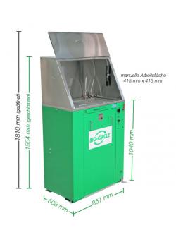 PROLAQ Auto - estación de limpieza manual y automática - con sistema de tratamiento en 3 etapas - capacidad máxima de llenado 80 litros - caudal 10 l/min.