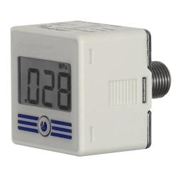 Digitalmanometer - ohne Hintergrundbeleuchtung - Messbereich 0 - 10 bar - R 1/4 AG - M5 IG - Preis per St&uuml;ck