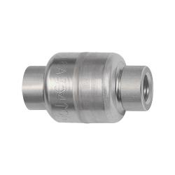 Válvula antirretorno - Acero inoxidable 1.4301 - G 1/4" a G 2" - PN max. 16 bar - Presión de apertura 0,03 bar - Diseño ligero - Precio por unidad