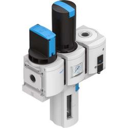 FESTO - Combinazione di dispositivi di manutenzione MSB6-1/2:C3:J1:F12-WP - Scarico condensa a rotazione manuale - Finezza del filtro 40 µm - Campo di regolazione della pressione da 0,5 a 10 bar - Prezzo per pezzo