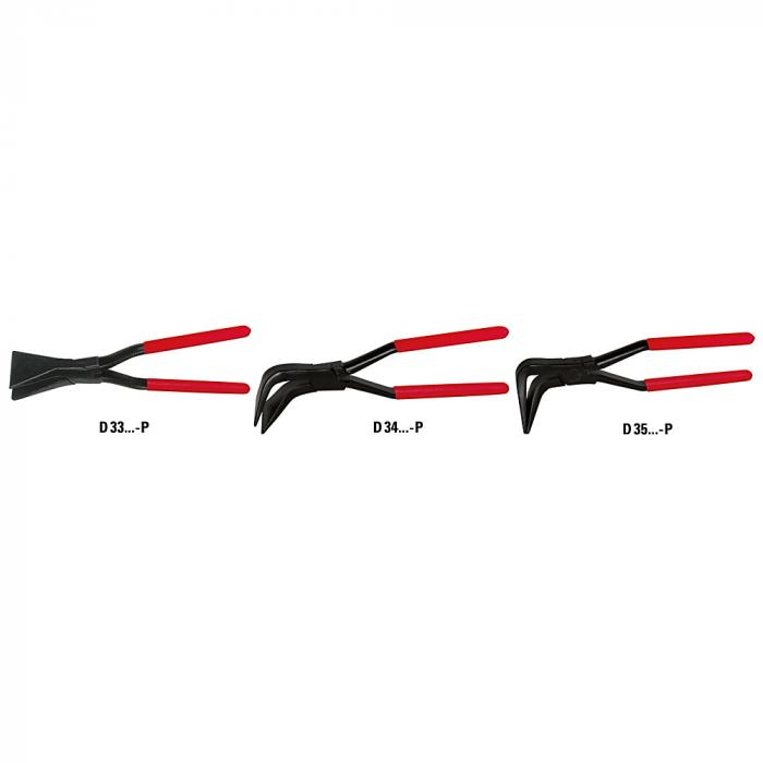 Vouwtang - recht - bekbreedte 60 mm - totale lengte 280 mm - PVC-gecoate handgrepen - verschillende uitvoeringen