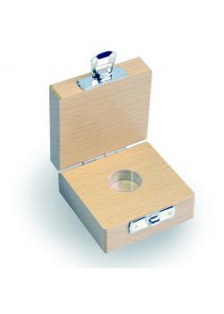 Etui voor testgewicht E 1 tot M 3 - afzonderlijke gewichten van 1 mg tot 500 mg - hout