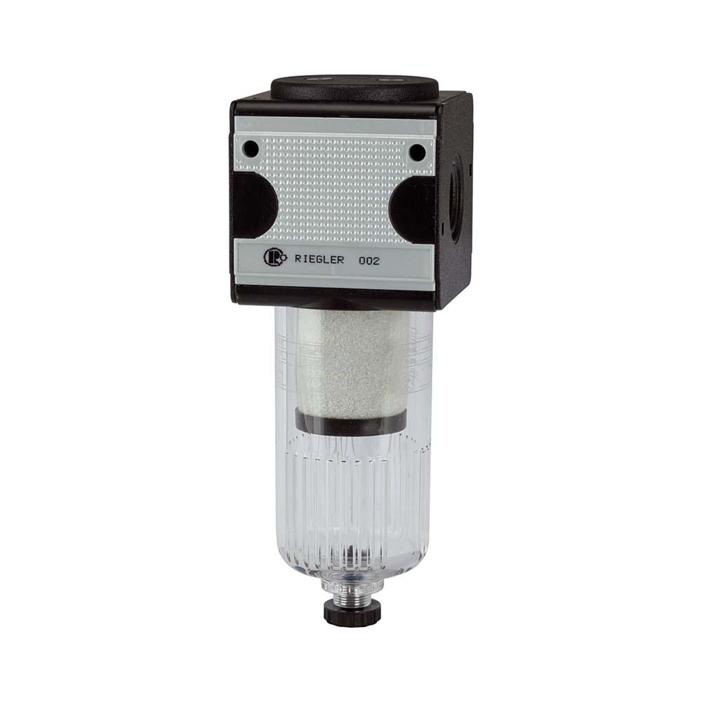 Esisuodatin multifix - koko 1 tai 3 - G 1/4" tai G 1/2" - 0,3 µm - PE max 16 bar - tyhjennysventtiili HA - PC-säiliöllä