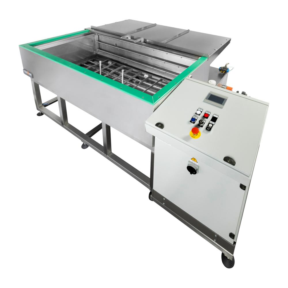 Sistema de lavado al agua WATER LA - CE - Cubeta de lavado 1500 a 2500 x 650 x 500 mm - Depósito de disolvente 200 litros