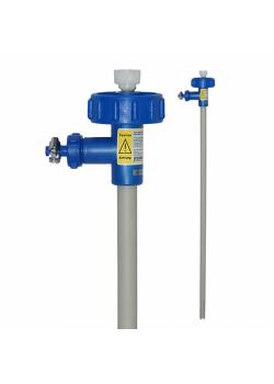 Laboratoriumpomp - PP - roestvrijstalen aandrijfas - Ø 32 mm - dompeldiepte 700 mm