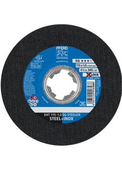 PFERD doorslijpschijf EHT - SG STEELOX - Buitendiameter 115 en 125 mm - Bevestigingssysteem X-LOCK (22,23) - Verpakkingseenheid 25 stuks - Prijs per verpakkingseenheid