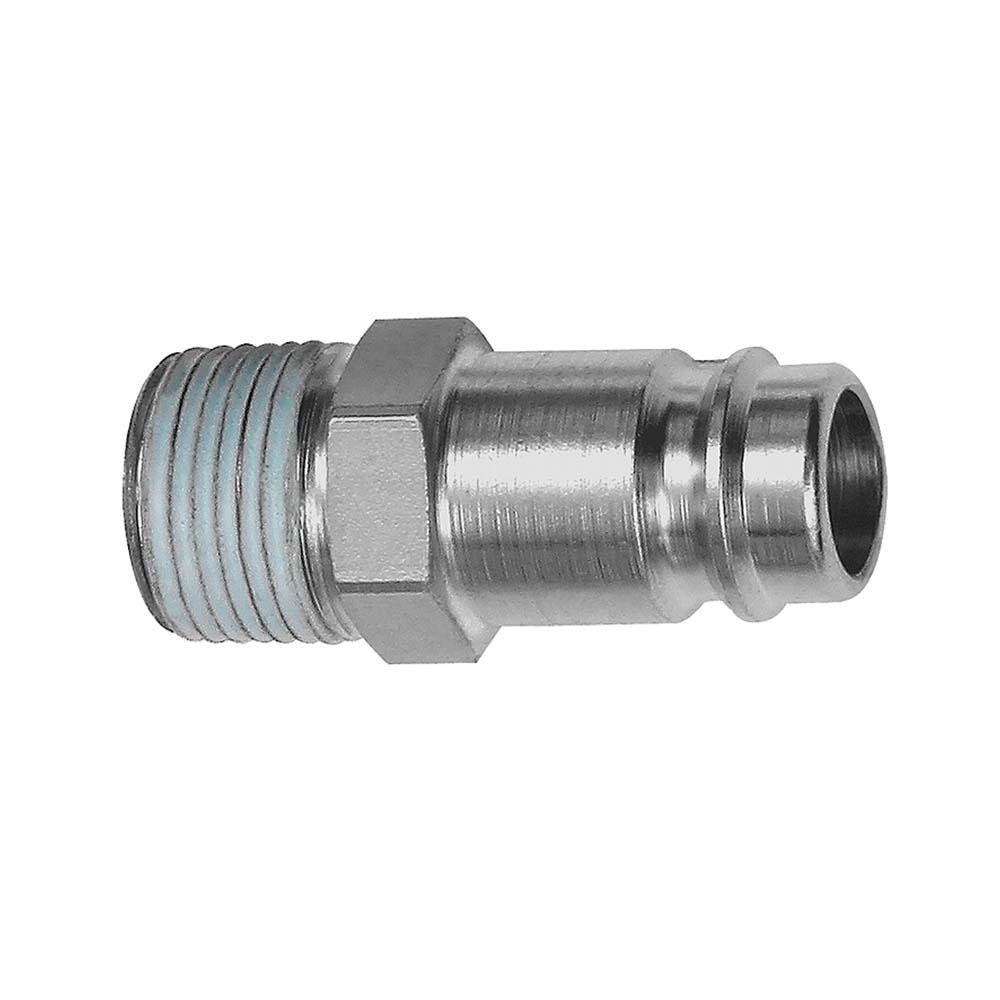 Nippel - gehard, verzinkt staal - R 1/4 AG tot R 3/4 AG - 40,0 mm tot 48,0 mm - prijs per stuk