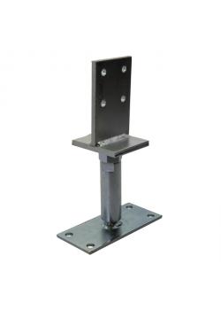 Zapata de apoyo - galvanizada - marcado CE - altura regulable máx. 60 mm - precio por unidad