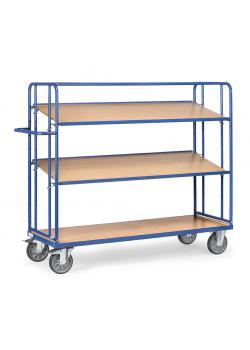 Etagenwagen - mit 2 losen Böden aus Holz - Höhe 1560 mm