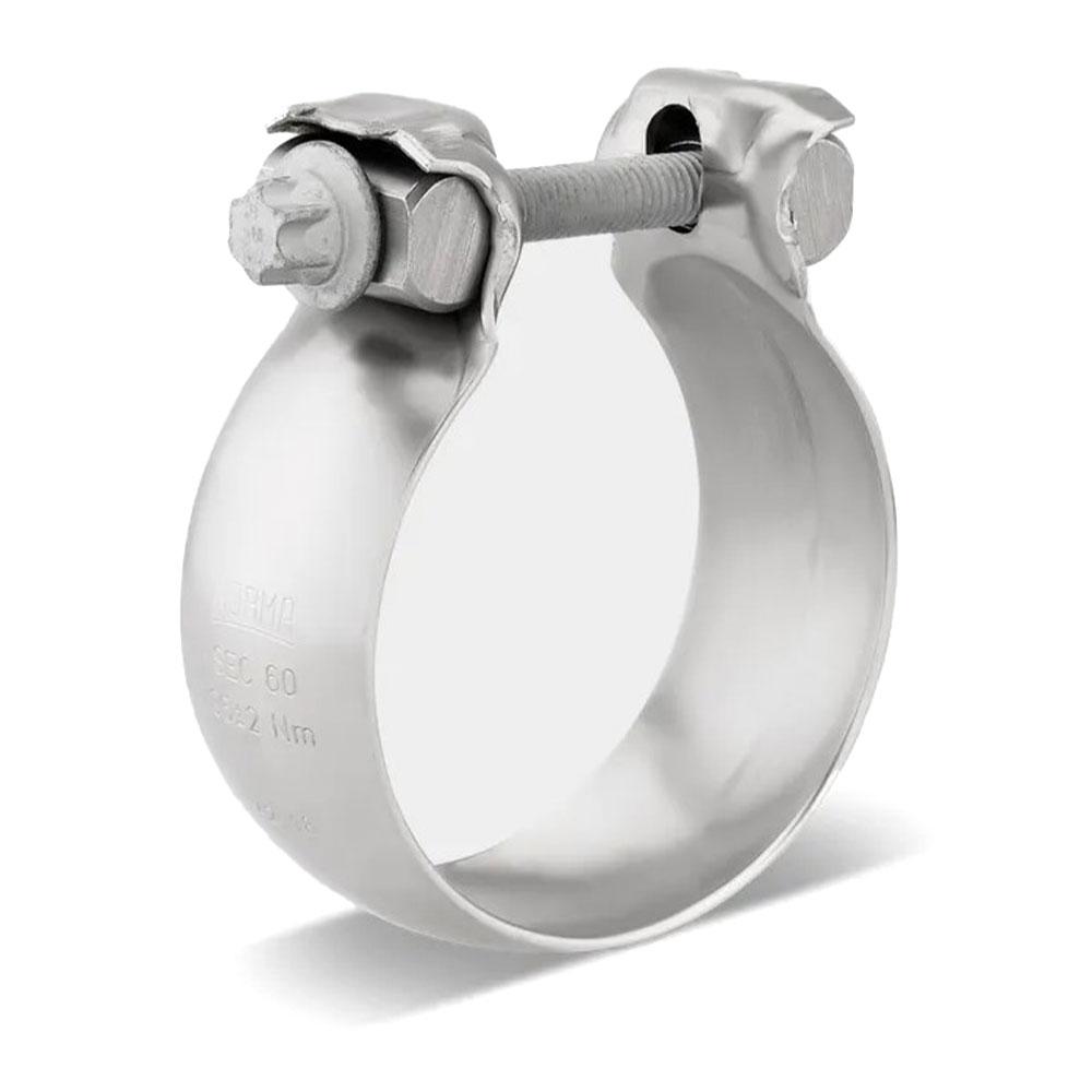 NORMACONNECT® SEC - Sferyczny zacisk spalin - Stal nierdzewna W2 - Szerokość taśmy 31,5 mm - Ø 55 do 75 mm - PU 50 sztuk - Cena za sztukę