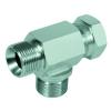 Verstelbare L-aansluiting - verchroomd staal - 2 AG 60°-conus G 1/8"  tot G 2" - 1 IG Ümoefmoer 60°-conus G 1/8"  tot G 2"