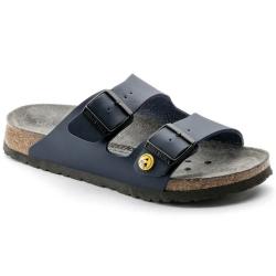 Birkenstock - Arizona ESD Sandal med två remmar - Birko-Flor - Blå - Smal - Storlekar 35 till 48 - Pris per par