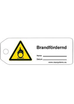 Sicherheitsschilder "Brandfördernd" Material - Kunststoff