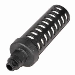 Silenziatore 1 / 4 "in plastica - lunghezza 134 x 35 mm