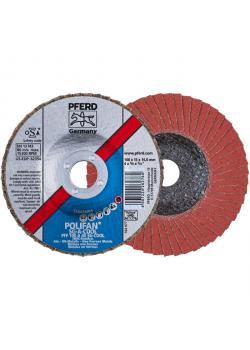 Klaffskive - PFERD POLIFAN® - for INOX / ikke-jernmetall - flat design COOL - pakke med 10 stk - pris per pakke