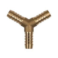 Y-Schlauchverbindungsstutzen - für Schlauch LW 8 bis 9 mm - Messing - max. 10 bar - Preis per Stück