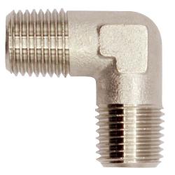 Angle fitting &ndash; nickel-plated brass &ndash; M5 external thread &ndash; SW 9 &ndash; PN max. 60 bar &ndash; price per piece