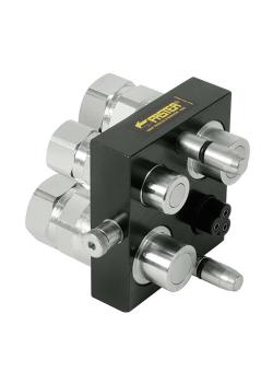 Multikoppeling serie MST510 2P - stekker - verchroomd - DN 12/19 - maat 8/12 - IG G 1/2" tot G 3/4" - PN 250