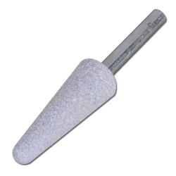 Slijpstift, "PFERD" - hardheid J - korrelgrootte 60, korundmengsel - kegel - keramische binding - kop-Ø x lengte: 16 x 45 mm - tot 52000 tpm