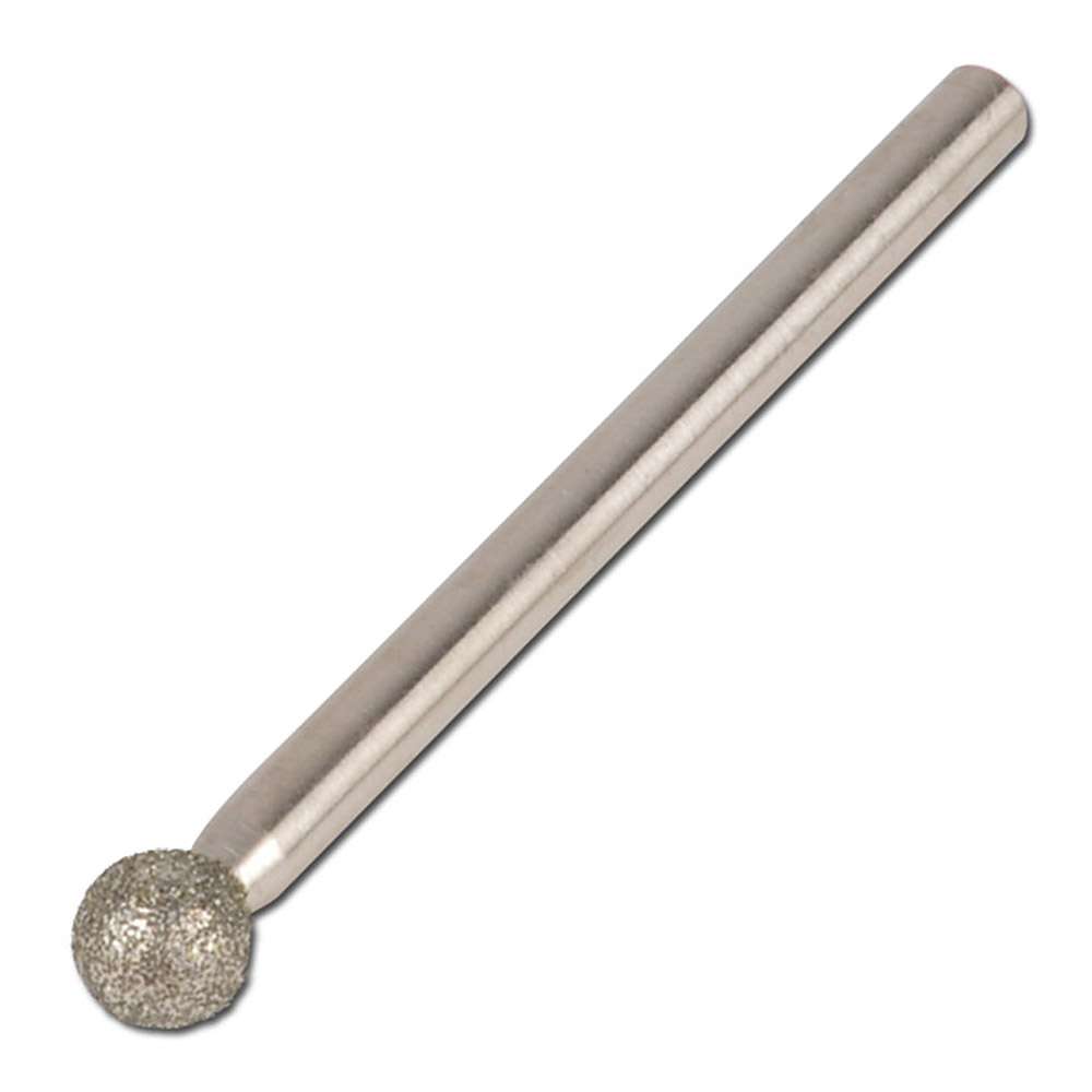 Punta diamantada en forma de bola - Tamaño de grano D181 - Aglomerante galvánico - 1 y 5 unidades de embalaje - Precio por unidad de embalaje