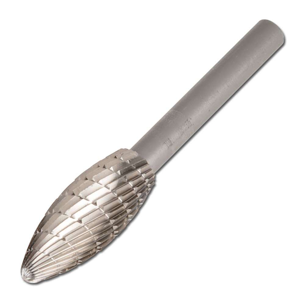 HSS-Frässtifte "PFERD - Flammenform B - für Stahl - VE 1 und 5 Stk. - Preis per VE