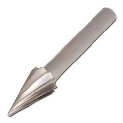 HSS-Frässtift, PFERD - Spitzkegelform G - für NE-Metalle - Kopf-Ø x Kopflänge Ø 6 mm x 18 mm - Schaft-Ø 6 mm -  VE 5 Stk. - Preis per VE