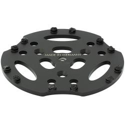 PCD-plate "PRO" - diameter 300 mm - Trykkvinkel 12 ° - med 6 PCD segmenter og 6 støttesegmenter