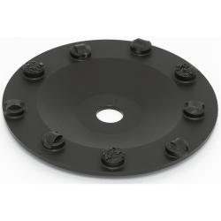 PCD roue de coupe "PRO" - diamètre 180 mm - avec 6 segments PCD et 3 segments de support