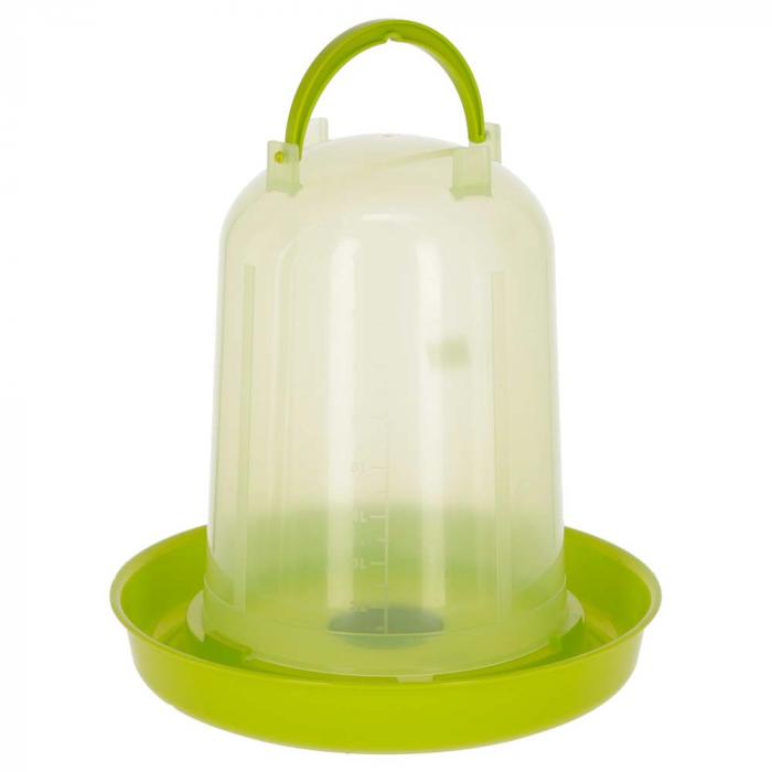 Kunststof drinkbak - 8 tot 10 l - met plug - voor kuikens en kippen