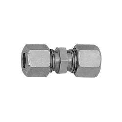 Racor recto - Acero galvanizado - PN máx. 160 bar - Diámetro exterior de tubo 22 mm - Ejecución ligera