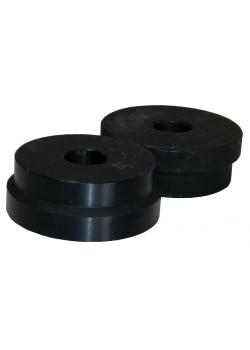 Paar kantrolrollen 45° voor SM 600 PPH - Ø 69 mm - Ø gatboring 19 mm - dikte/rol 25,5 mm