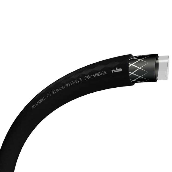 Manguera polivalente - Technobel® - poliuretano - diámetro interior de 6 pulgadas a 32 mm - PN 12 a 20 - longitud de 25 a 50 m - color negro - precio por rollo