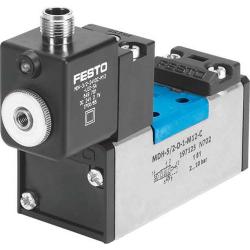 FESTO - Válvula magnética MDH-5/2-D-3 - Función de válvula 5/2 monoestable - con resorte mecánico o neumático - Precio por unidad