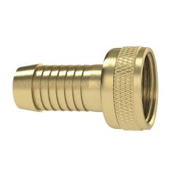 2/3 letkuliitin - py&auml;lletty mutteri - tasotiiviste - raskaaseen k&auml;ytt&ouml;&ouml;n - paljas messinki - G 1/2 - 13 mm letkulle - hinta per kappale