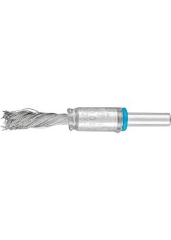 Szczotka szczotkowa PFERD PBGS z trzonkiem - INOX - wiązana - wersja jednoskrętna - ø zew. 10 i 12 mm - materiał do przycinania - ø 0,20 do 0,50 mm - opakowanie 10 szt. - cena za opakowanie