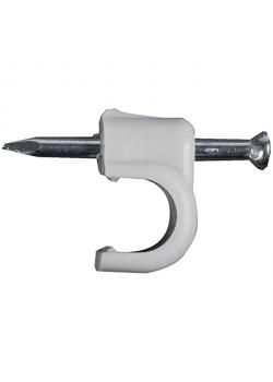 Nail clamp - multi zone nail clamp - nylon - til kabel Ø 7 til 12 mm - pakke 100 - pris per pakke