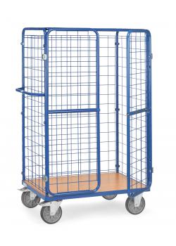 Pakketwagen - hoogte 1800 mm - met gaaswanden, deur en dak