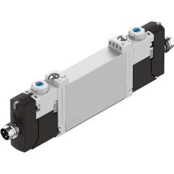 FESTO - Magneetventiel VUVG-B10-F-1R8L - 5/3-wegventiel - Externe stuurluchttoevoer - Mechanische veer - Aansluitplaatventiel M5/M7 - Met elektrische aansluitplaat R8 - Prijs per stuk