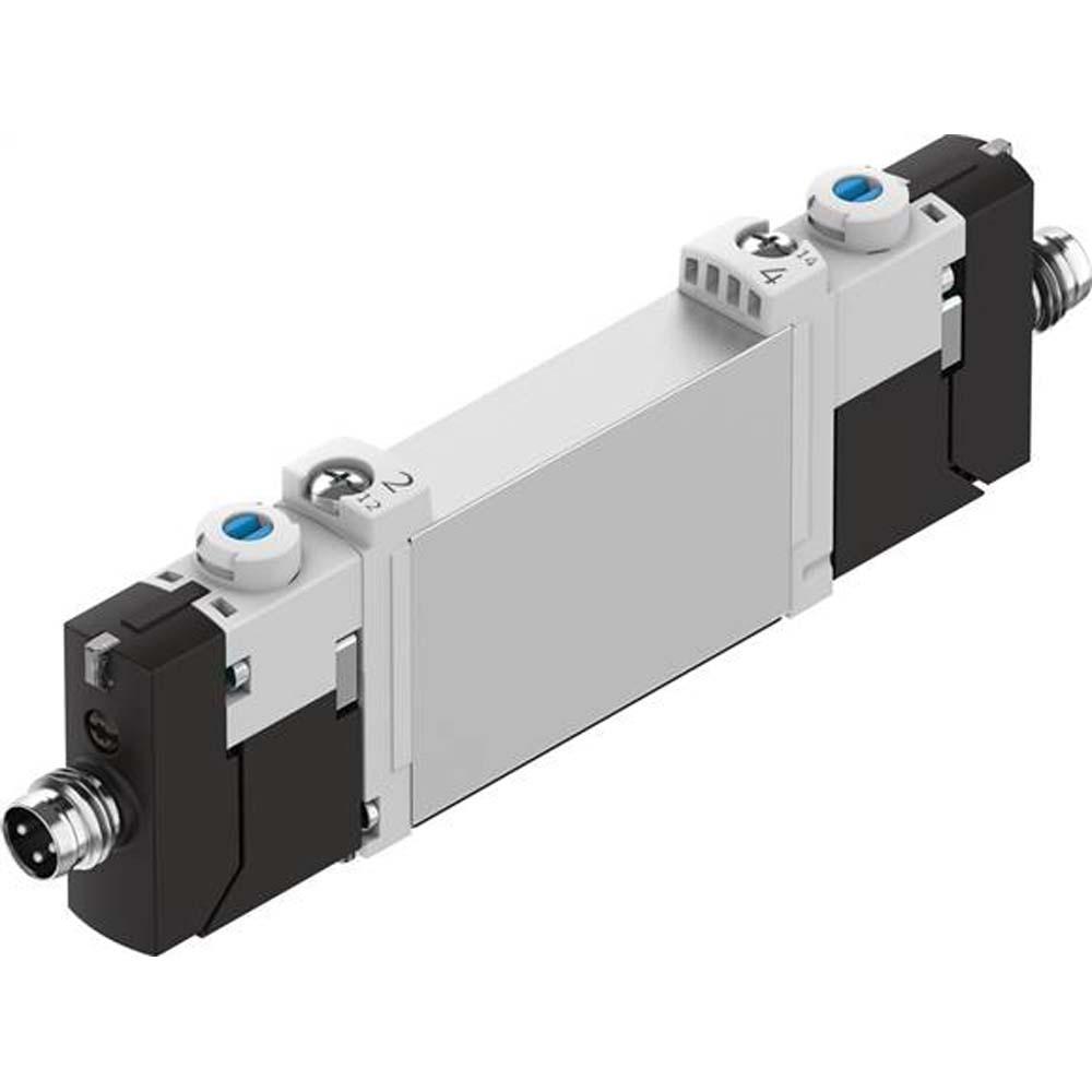 FESTO - Magneetventiel VUVG-B10-F-1R8L - 5/3-wegventiel - Externe stuurluchttoevoer - Mechanische veer - Aansluitplaatventiel M5/M7 - Met elektrische aansluitplaat R8 - Prijs per stuk