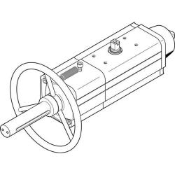 FESTO - Actuador giratorio DAPS-0090-090-RS - simple efecto - ángulo de giro 92° - conexión G 1/8 - fuerza del resorte 1 a 4 - precio por unidad