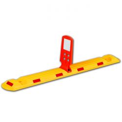 Leitschwelle - PPC - 1170x150x280mm - mit Sichtzeichen - gelb/rot - klein