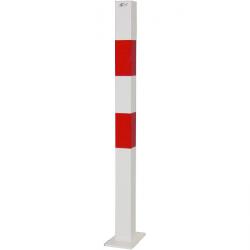Słupki - Stal - 1010mm - biały / czerwony - dla śrub - z / bez pętli